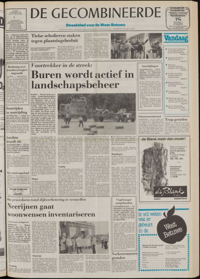 De Gecombineerde West-Betuwe, 1 november 1985