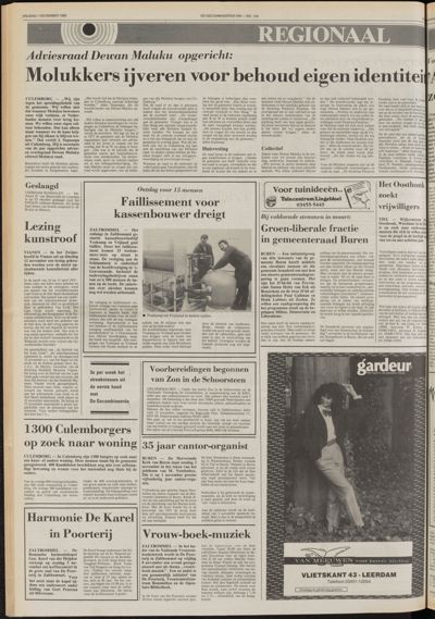De Gecombineerde West-Betuwe, 1 november 1985