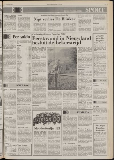 De Gecombineerde West-Betuwe, 1 november 1985