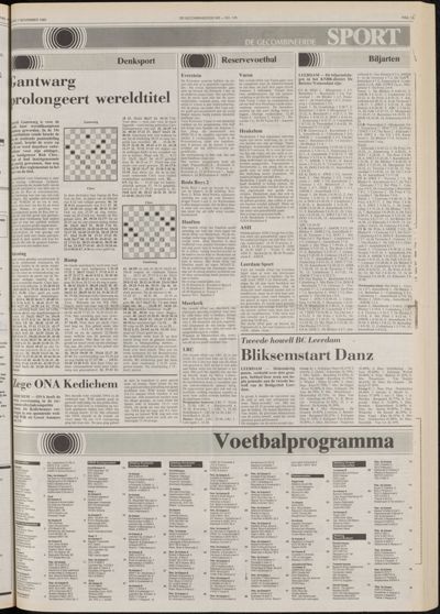 De Gecombineerde West-Betuwe, 1 november 1985