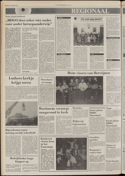 De Gecombineerde West-Betuwe, 10 februari 1986
