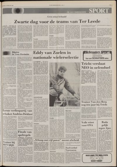 De Gecombineerde West-Betuwe, 10 februari 1986