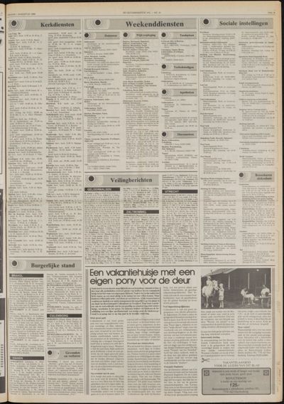 De Gecombineerde West-Betuwe, 1 augustus 1986