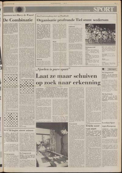 De Gecombineerde West-Betuwe, 1 augustus 1986