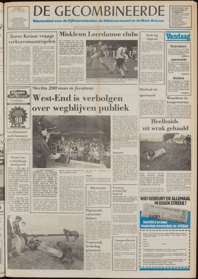 De Gecombineerde West-Betuwe, 1 september 1986
