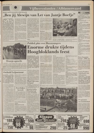 De Gecombineerde West-Betuwe, 1 september 1986