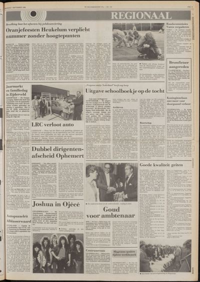 De Gecombineerde West-Betuwe, 1 september 1986