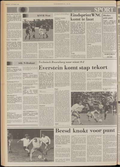 De Gecombineerde West-Betuwe, 1 september 1986