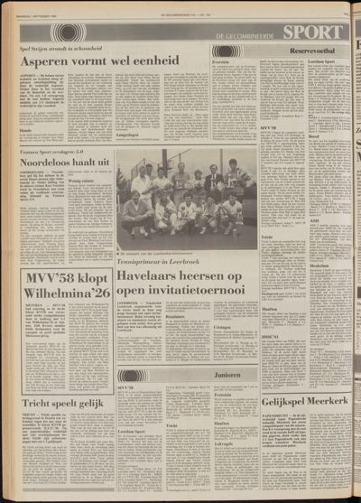 De Gecombineerde West-Betuwe, 1 september 1986