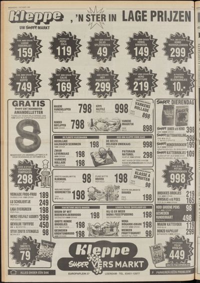 De Gecombineerde West-Betuwe, 1 oktober 1986