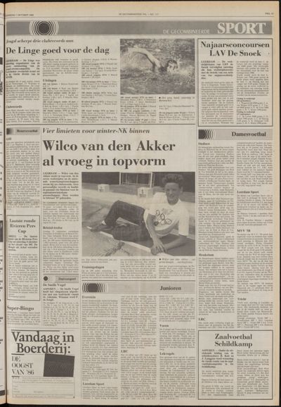De Gecombineerde West-Betuwe, 1 oktober 1986