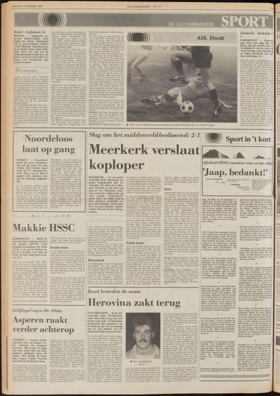 De Gecombineerde West-Betuwe, 1 december 1986