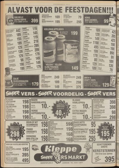 De Gecombineerde West-Betuwe, 10 december 1986