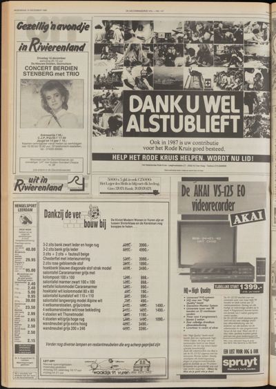 De Gecombineerde West-Betuwe, 10 december 1986