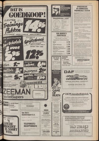 De Gecombineerde Zuid-Holland, 1 februari 1979