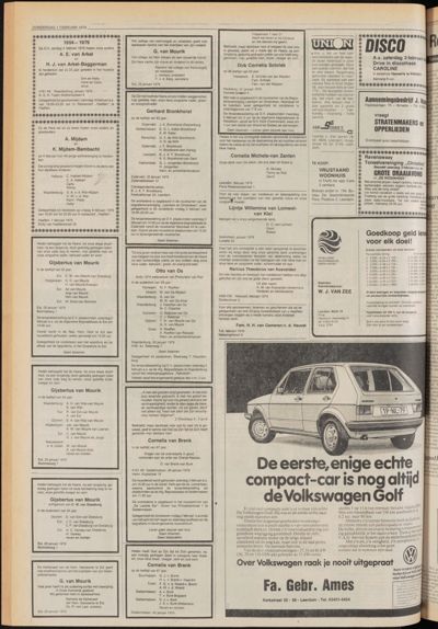 De Gecombineerde Zuid-Holland, 1 februari 1979