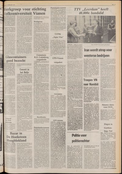 De Gecombineerde Zuid-Holland, 10 februari 1979