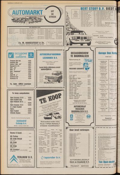 De Gecombineerde Zuid-Holland, 10 februari 1979