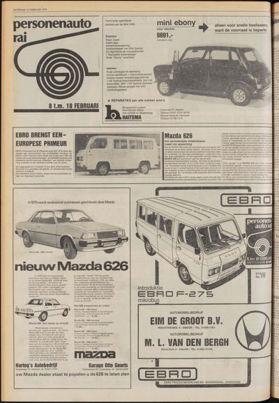 De Gecombineerde Zuid-Holland, 10 februari 1979
