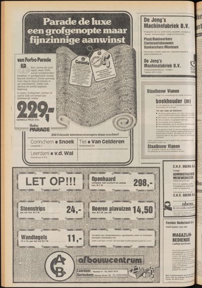 De Gecombineerde Zuid-Holland, 1 maart 1979