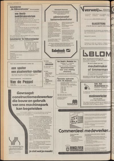 De Gecombineerde Zuid-Holland, 1 september 1979