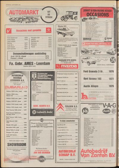 De Gecombineerde Zuid-Holland, 1 september 1979