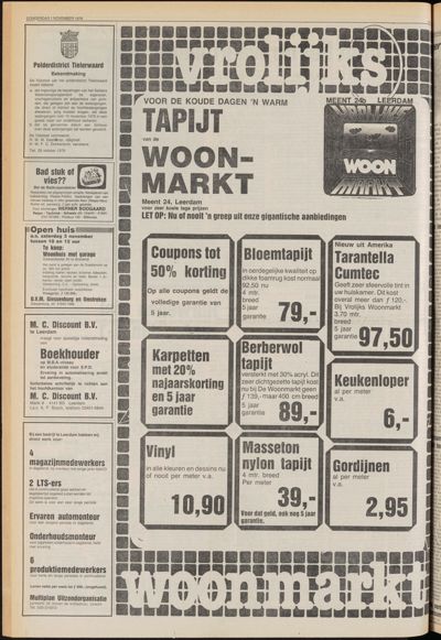 De Gecombineerde Zuid-Holland, 1 november 1979
