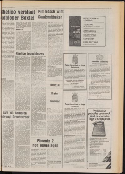 De Gecombineerde Zuid-Holland, 1 november 1979