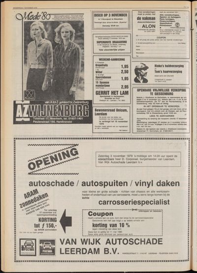 De Gecombineerde Zuid-Holland, 1 november 1979