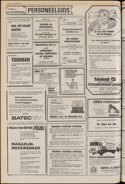 De Gecombineerde Zuid-Holland, 1 december 1979
