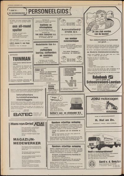 De Gecombineerde Zuid-Holland, 1 december 1979