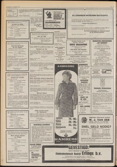 De Gecombineerde Zuid-Holland, 1 december 1979