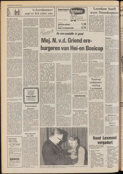 De Gecombineerde Zuid-Holland, 10 januari 1980