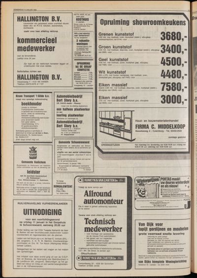 De Gecombineerde Zuid-Holland, 10 januari 1980