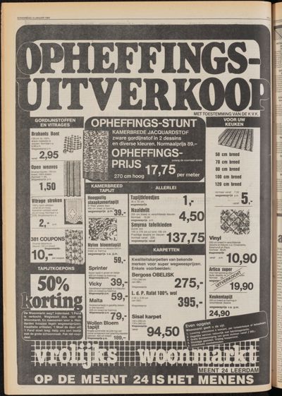 De Gecombineerde Zuid-Holland, 10 januari 1980