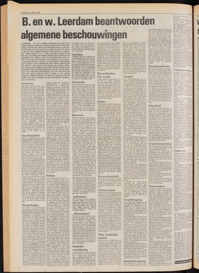 De Gecombineerde Zuid-Holland, 1 maart 1980