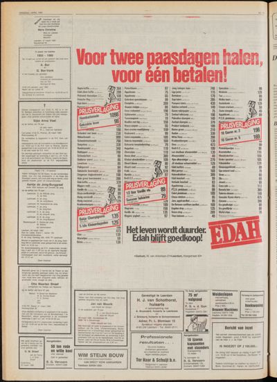 De Gecombineerde Zuid-Holland, 1 april 1980
