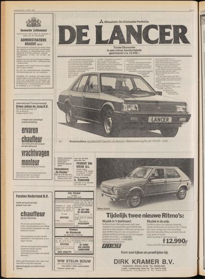 De Gecombineerde Zuid-Holland, 10 april 1980