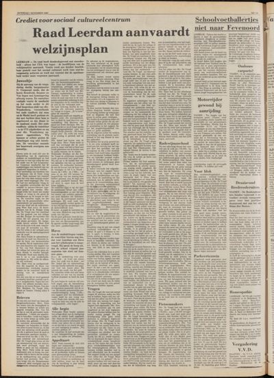 De Gecombineerde Zuid-Holland, 1 november 1980