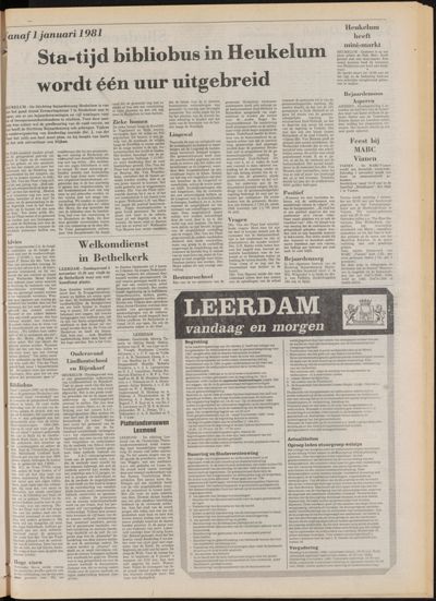 De Gecombineerde Zuid-Holland, 1 november 1980