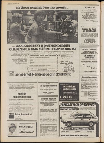 De Gecombineerde Zuid-Holland, 1 november 1980