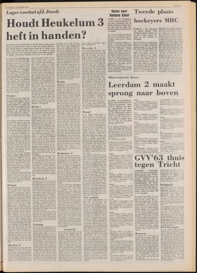 De Gecombineerde Zuid-Holland, 1 november 1980