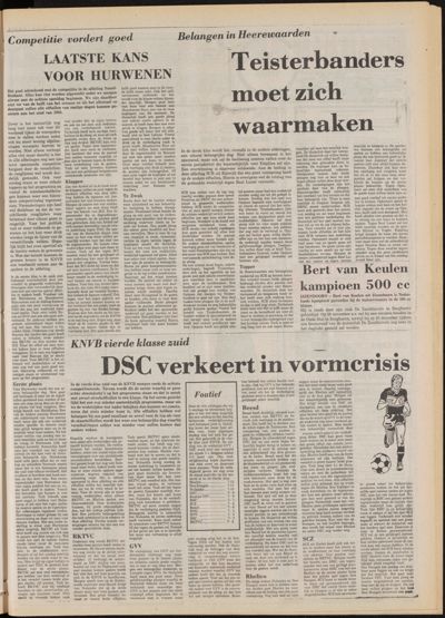De Gecombineerde Zuid-Holland, 1 november 1980