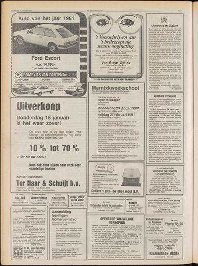 De Gecombineerde Zuid-Holland, 10 januari 1981