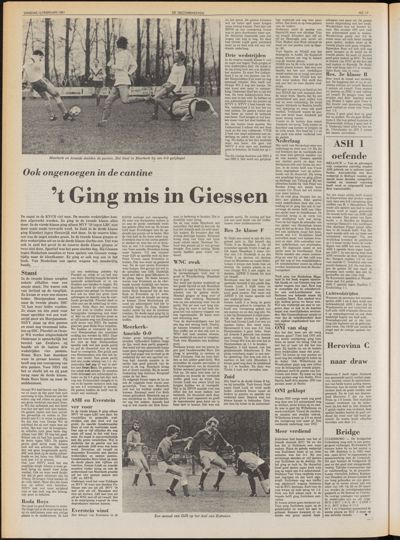 De Gecombineerde Zuid-Holland, 10 februari 1981