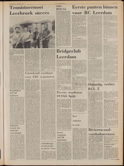 De Gecombineerde Zuid-Holland, 1 oktober 1981