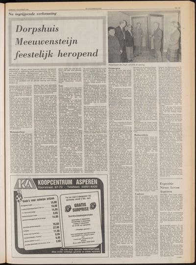 De Gecombineerde Zuid-Holland, 1 december 1981