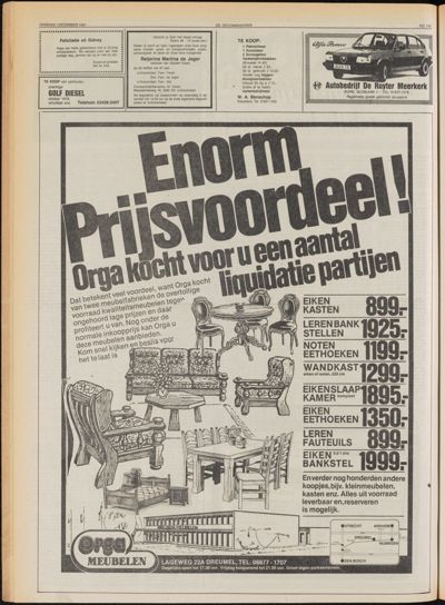 De Gecombineerde Zuid-Holland, 1 december 1981