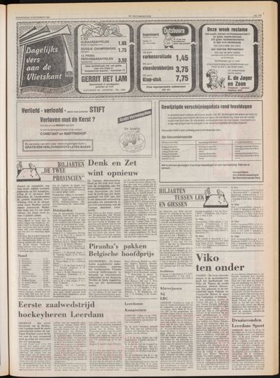 De Gecombineerde Zuid-Holland, 10 december 1981