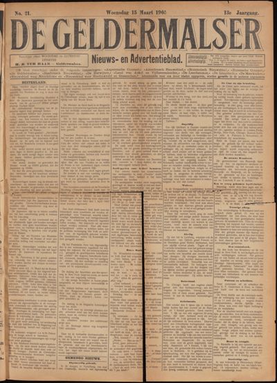 De Geldermalser, 15 maart 1905